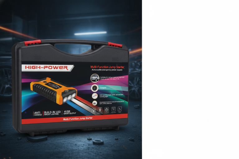Пускозарядний пристрій High-Power JumpStarter JX27 99800 мАг 600А портативний бустер у кейсі