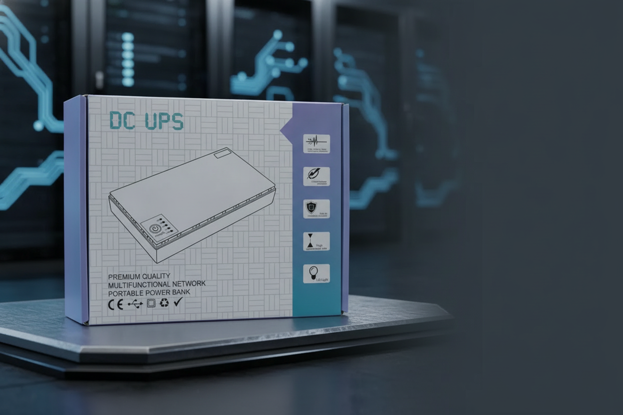 ДБЖ UPS Power Bank Voltronic DC1019P 20000mAh 18W для роутера, камери, 5V/9V/12V/POE/USB