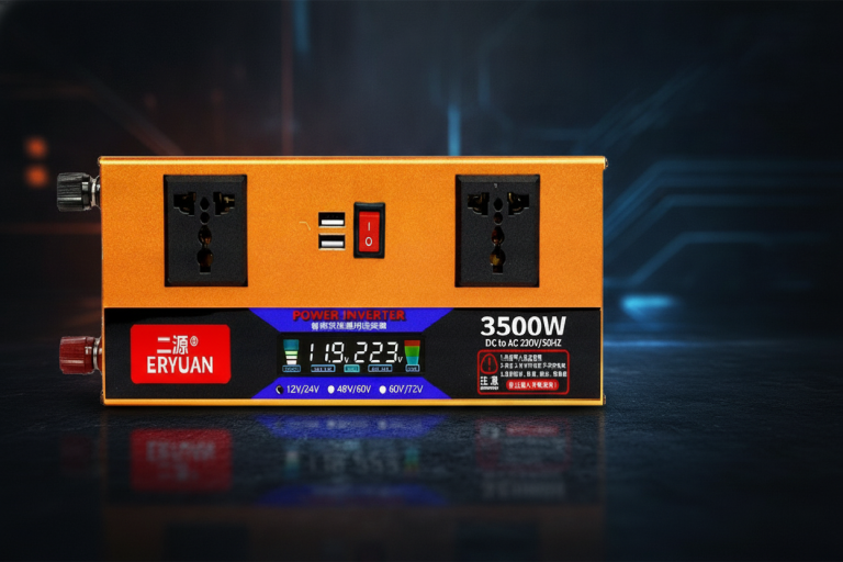 Інвертор перетворювач напруги Eryuan 3500W 12V-220V з LCD дисплеєм та USB модифікована синусоїда