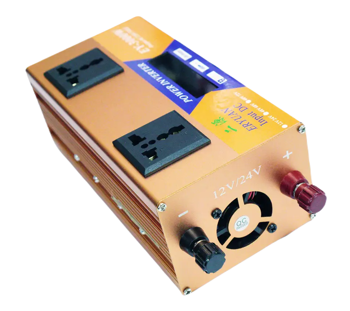 Інвертор перетворювач напруги 3000W 12V-220V з LCD дисплеєм модифікована синусоїда Smart Inverter - Зображення 2