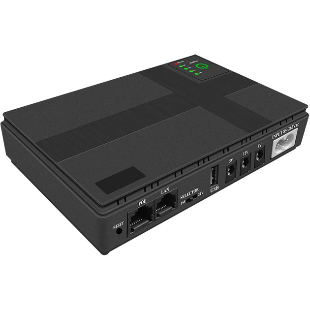 ДБЖ Power Bank DC1018P для роутера та відеокамери 5V/9V/12V USB 10400mAh - Зображення 2
