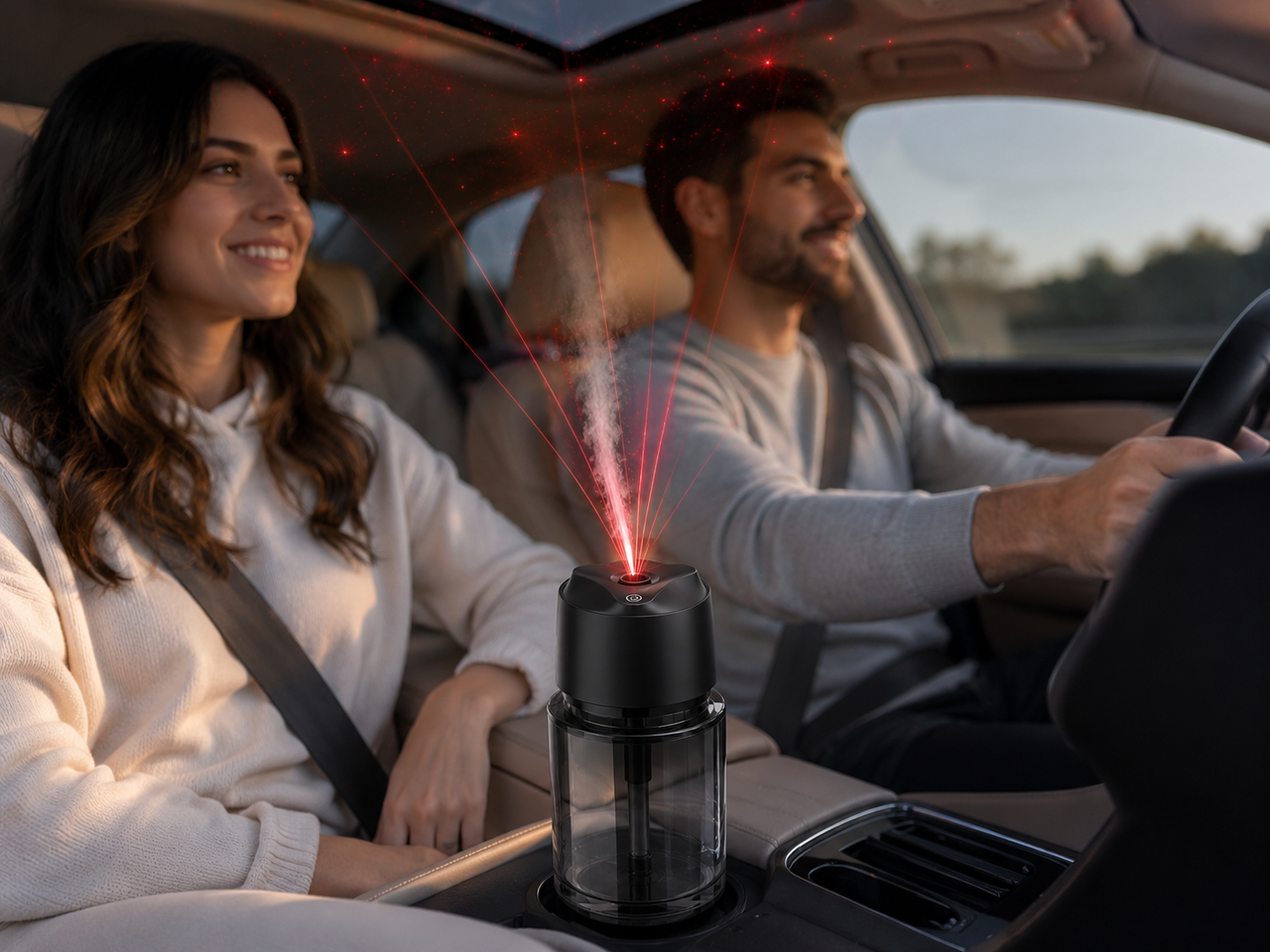 Автомобільний ароматизатор XT056 Зоряне небо з LED-підсвічуванням і USB, 5 ароматів - Зображення 3
