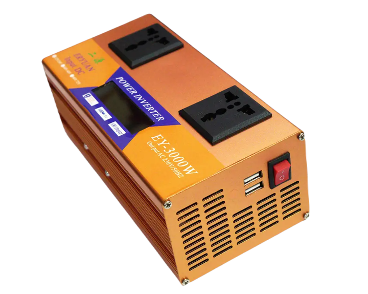 Інвертор перетворювач напруги 3000W 12V-220V з LCD дисплеєм модифікована синусоїда Smart Inverter - Зображення 3