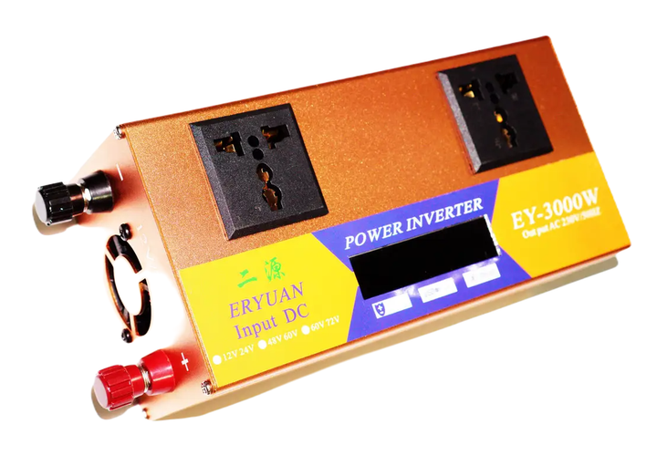 Інвертор перетворювач напруги 3000W 12V-220V з LCD дисплеєм модифікована синусоїда Smart Inverter - Зображення 4