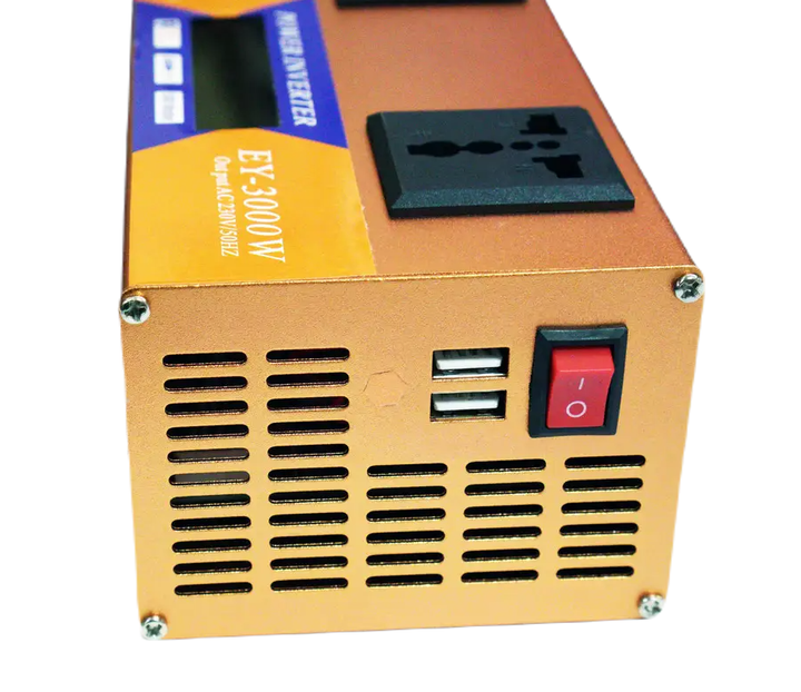 Інвертор перетворювач напруги 3000W 12V-220V з LCD дисплеєм модифікована синусоїда Smart Inverter - Зображення 5