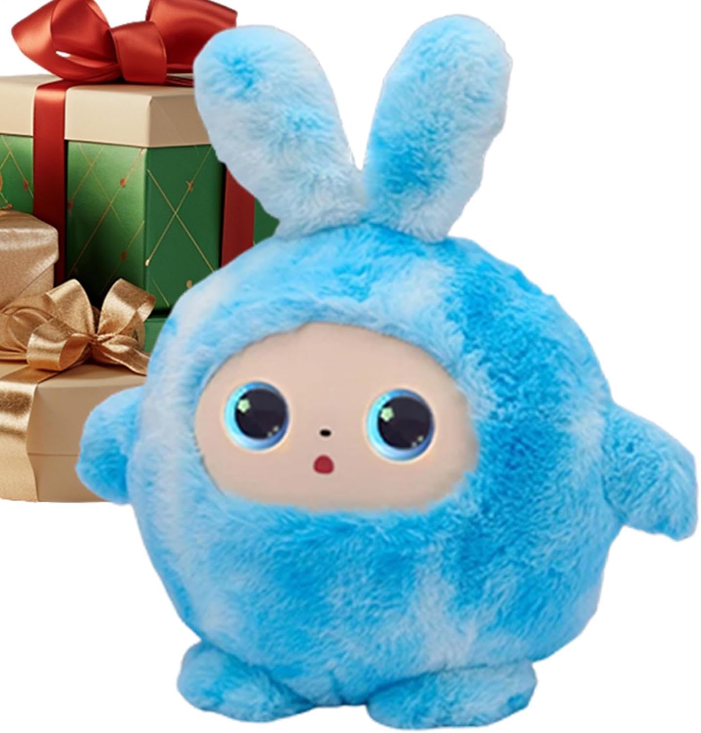 Інтерактивна м'яка іграшка AI Toys BB1882F-89 говоряча з LED очима блакитна від 3 років - Зображення 6