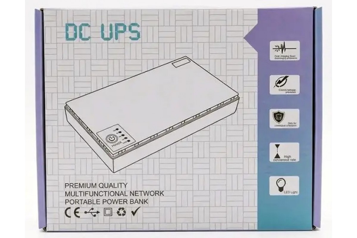 ДБЖ UPS Power Bank Voltronic DC1019P 20000mAh 18W для роутера, камери, 5V/9V/12V/POE/USB - Зображення 7