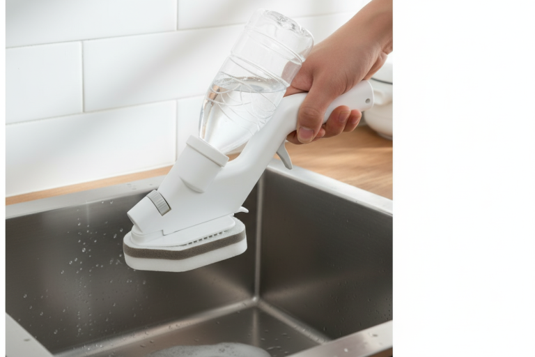 Щітка для прибирання з розпилювачем Water Spray Cleaning Kits 4в1 — губка, скребок, щітка для щілин