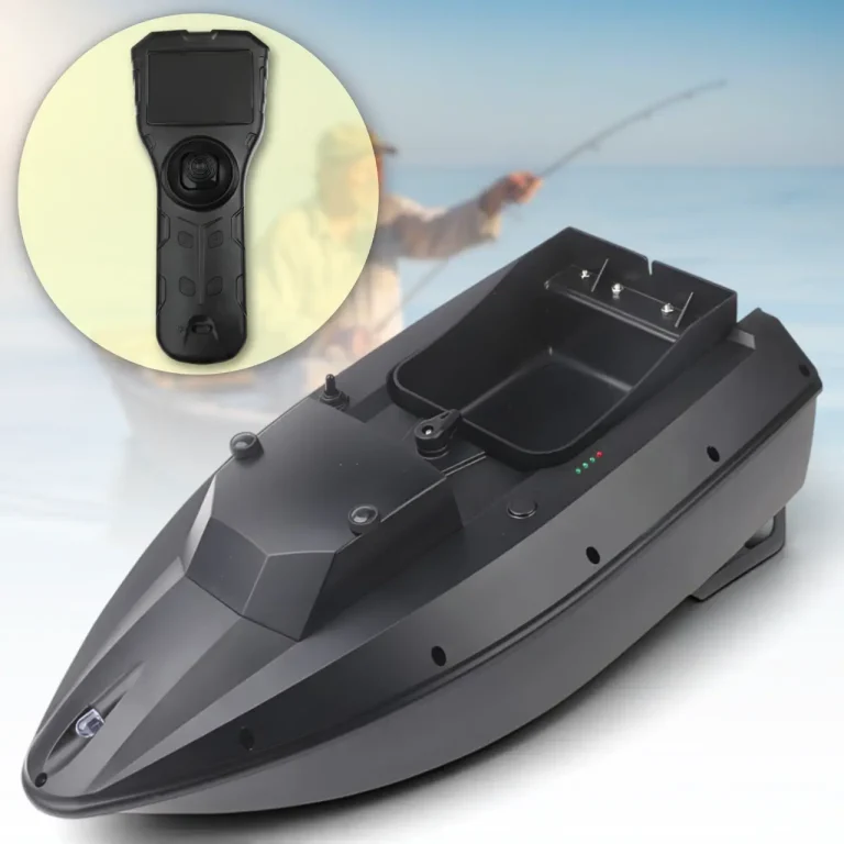 Кораблик-кормушка REB-0203 радіокерований для рибалки дистанційний з GPS навігацією і підсвіткою